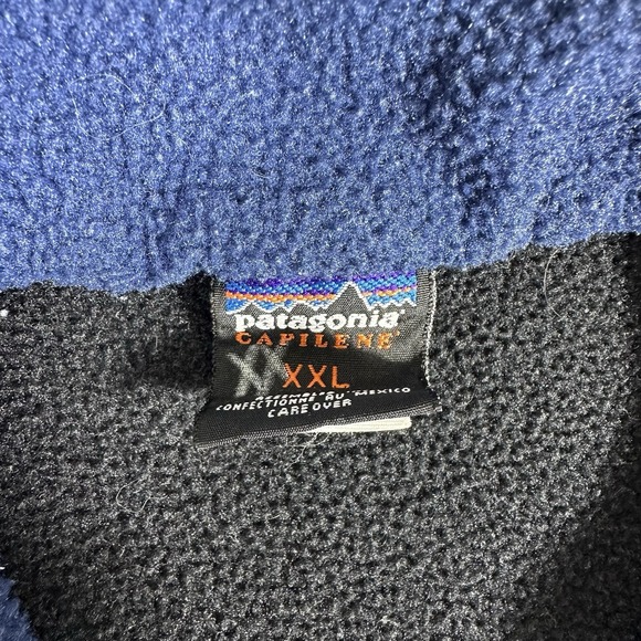 Patagonia Capilene 1/4 Zip Pullover Sweatshirt Men's XXL Black Fleece - Picture 2 of 5